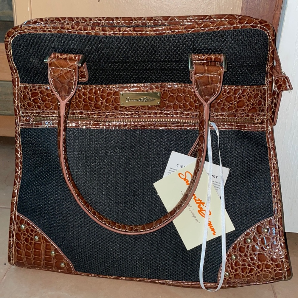 Samantha Brown Croco-embossed Travel Bag.